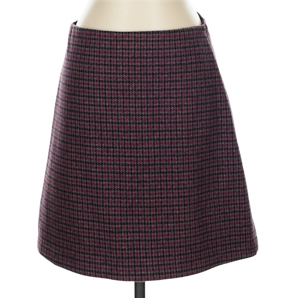 Theory Collins Houndstooth Skirt